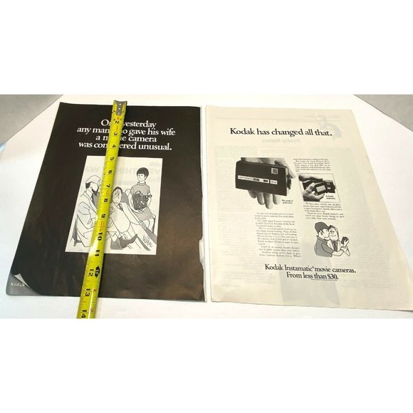 Kodak Instamatic Movie Camera Vintage Print Ad 1968 Magazine 2 Page Original - Picture 4 of 8